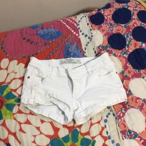 Abercrombie white Jean shorts